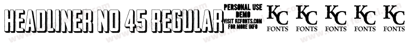 Headliner No 45 Regular字体转换